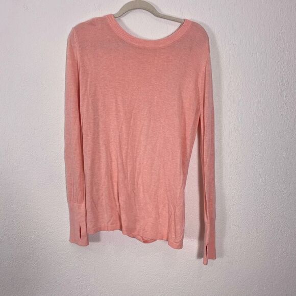Lululemon Peachy Orange Bring It Backbend Open Back Pullover Sweater - Picture 1 of 7